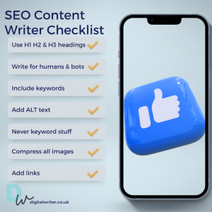 SEO Content Writer Checklist By SEO Writer Jennifer Page