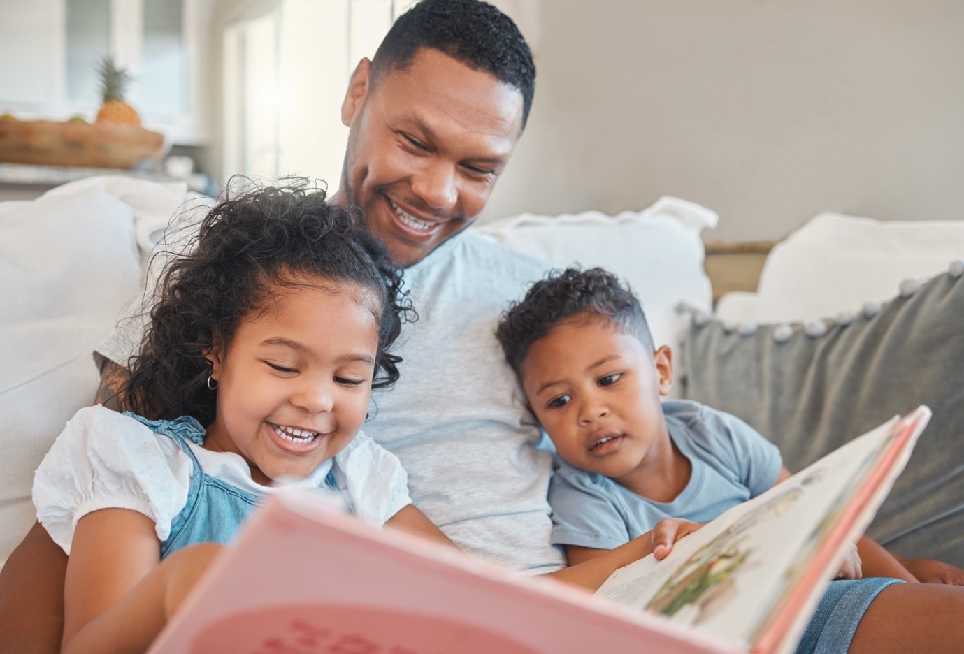 Families reading together